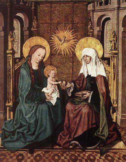 Master of the Housebook Virgin and Child with St Anne China oil painting art